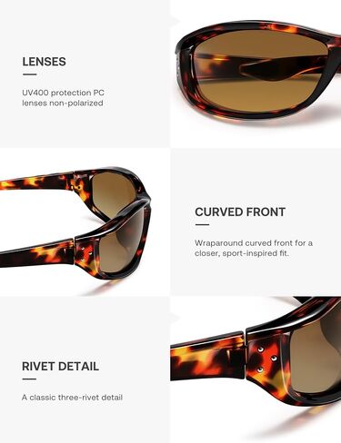 SOJOS Wrap Around Running Sunglasses for Men Women Retro UV400 Driving Fishing Y2K Sport Sun Glasses SJ2747 in Kuwait