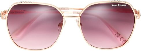 True Religion June’s Dawn Wire Rose Geometric Women's Sunglasses in Kuwait