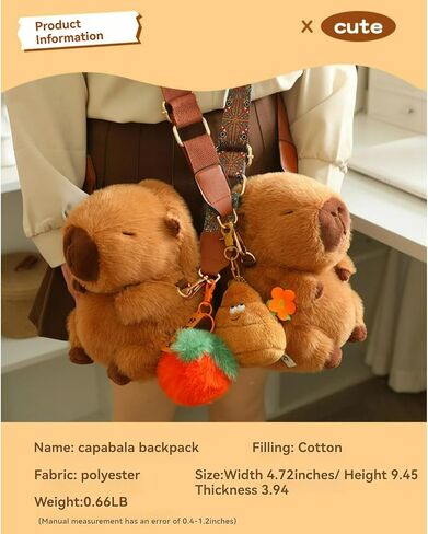 Cute Crossbody & Shoulder Bag Kawaii Fuzzy Animal Zoo for Adults with Lucky pins and Accessories Ita Bag in Saudi Arabia