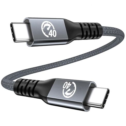 80Gbps USB C Thunderbolt Cable 3.3ft, USB 4 Cable for Thunderbolt 4 Cable, 8K/6K Video, 240W USB C to USB C Charging Cord, Compatible for iPhone 16/15, MacBook, SSD, Docking, Egpu, Dell XPS HP in Kuwait
