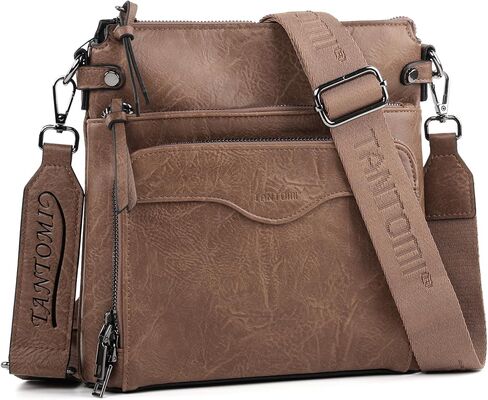 TANTOMI Vegan Leather Crossbody Purses for Women, Rfid Crossbody bags Women's Handbags Shoulder Bag with 6 Card Slots in Saudi Arabia
