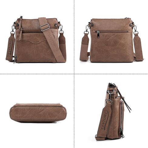 TANTOMI Vegan Leather Crossbody Purses for Women, Rfid Crossbody bags Women's Handbags Shoulder Bag with 6 Card Slots in Saudi Arabia