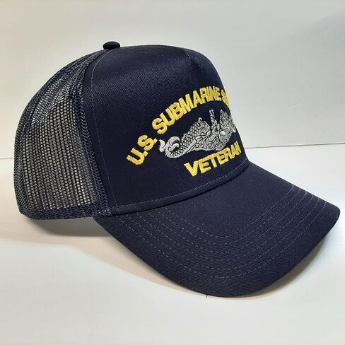 The Patriots Pride Submarine Service Veteran Submarine Ship Boat Baseball Cap Blue Mesh Snapback in Saudi Arabia