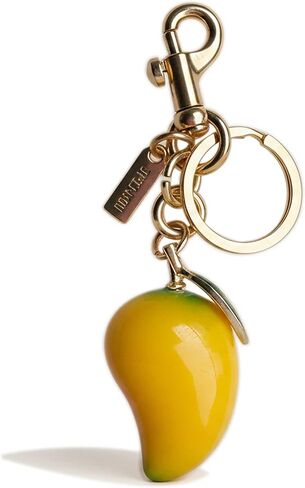 Mango Bag Charm Purse Accessories Charms Yellow Fruit Keychain Gold Metal Chain Purse Accessory in Saudi Arabia