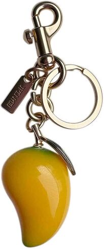 Mango Bag Charm Purse Accessories Charms Yellow Fruit Keychain Gold Metal Chain Purse Accessory in Saudi Arabia