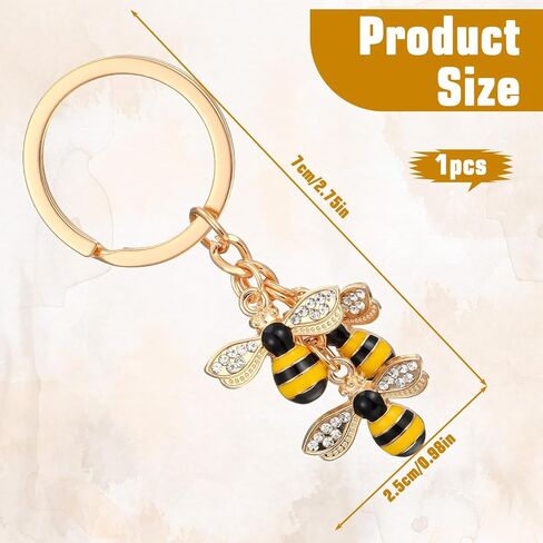 Cute Bumble Bee Key Chain, Honey Bee Key Chain, Llavero De Abeja for Bags, Backpacks, Handbags in Saudi Arabia