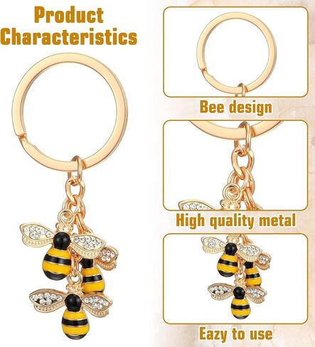 Cute Bumble Bee Key Chain, Honey Bee Key Chain, Llavero De Abeja for Bags, Backpacks, Handbags in Saudi Arabia