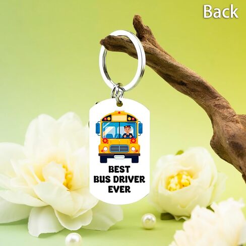 Bus Driver Appreciation Gifts For Men Funny School Bus Driver Gifts For Him Thank You Gift Retirement Birthday Christmas Gift Back to School End of Year Thanksgiving Day Keychain in Saudi Arabia