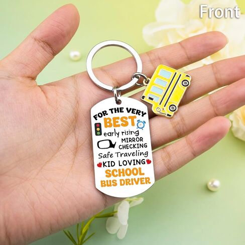 Bus Driver Appreciation Gifts For Men Funny School Bus Driver Gifts For Him Thank You Gift Retirement Birthday Christmas Gift Back to School End of Year Thanksgiving Day Keychain in Saudi Arabia
