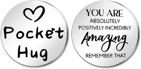Pocket Hug Token Keychain Inspirational Gifts For Women Men Teen Boys Girls Mental Health Cancer Patients Must Have Hug Gifts For Her Him Coin Holder Keyring For Female in Saudi Arabia