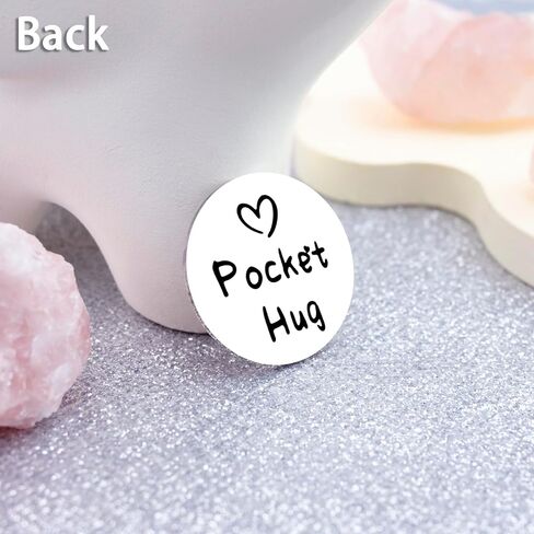 Pocket Hug Token Keychain Inspirational Gifts For Women Men Teen Boys Girls Mental Health Cancer Patients Must Have Hug Gifts For Her Him Coin Holder Keyring For Female in Saudi Arabia