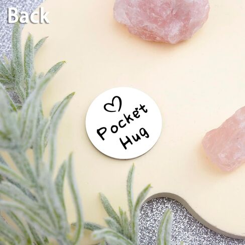 Pocket Hug Token Keychain Inspirational Gifts For Women Men Teen Boys Girls Mental Health Cancer Patients Must Have Hug Gifts For Her Him Coin Holder Keyring For Female in Saudi Arabia