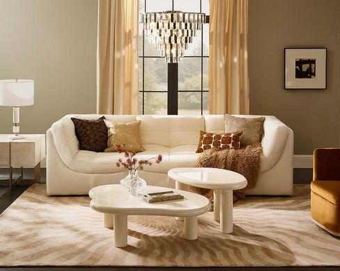 Z Gallerie Kenzo Chenille Curtain 84" Drape for Living Room Windows,1 Panel - Beige in Saudi Arabia