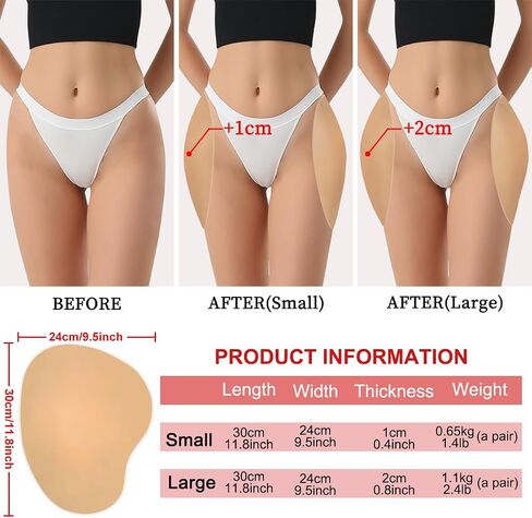 NSSZNUS 2PCS Adhesive Silicone Hip Pads for Women Sticky Butt Pad Realistic Hip Dip Shapewear for an Instant Hourglass Figure in Saudi Arabia