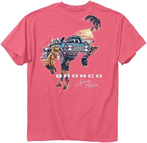 JEDCo Ford Bronco | Horse Dog T-Shirt, Watermelon | 100% Cotton in Saudi Arabia