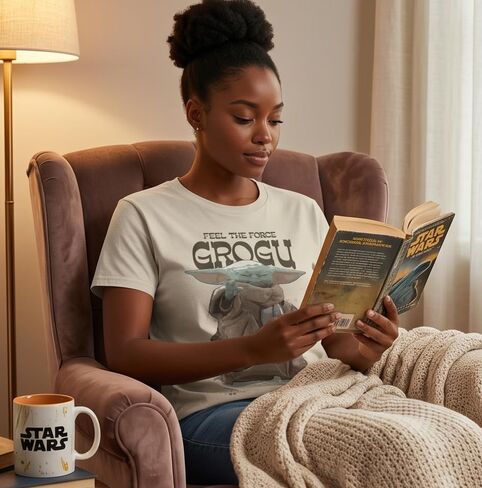Star Wars: The Mandalorian and Grogu Feel The Force Mens T-Shirt in Kuwait