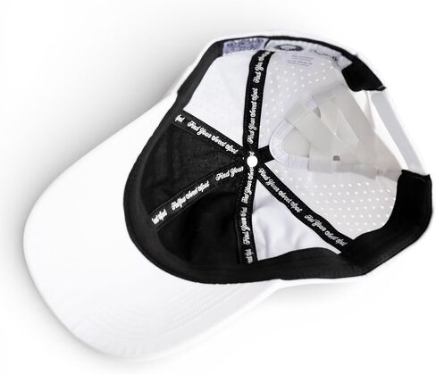 Ladies 6 Panel Unstructured Open Back Golf Hat - Snapback - Tee Holder with Tees & Bill Magnet with Ball Marker in Saudi Arabia
