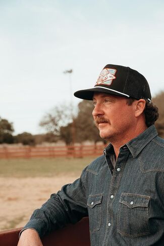 Lazy J Ranch Black & Black Iron Classic Rope Trucker Hat - Adjustable Unisex Country Hats in Saudi Arabia