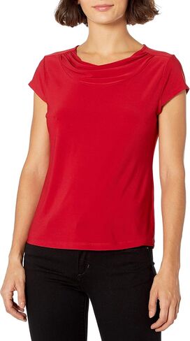 Kasper Women's Drape Neck Knit Top in Kuwait