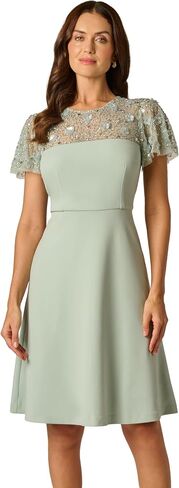 Adrianna Papell Printed Satin Dress in Kuwait