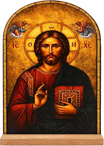 TALPGOD Greek Christian Orthodox Icons of Theotokos Stand Catholic Art Ornament Statue – Acrylic Tabletop Décor for Home Altar & Desk,Christian Gifts for Women & Men in Saudi Arabia