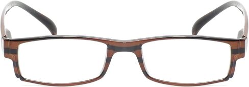 Calabria 762 Around Neck Hanging Reading Glasses +2.00 Wood Stripe Men Women Lightweight Durable Trendy Readers Long Temples in Kuwait