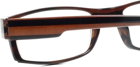 Calabria 762 Around Neck Hanging Reading Glasses +2.00 Wood Stripe Men Women Lightweight Durable Trendy Readers Long Temples in Kuwait