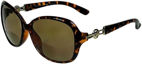 proSPORT Women’s Tinted Bifocal Sunglasses – Modern Stylish UV Protection in Black, Red, Tortoise in Gold & Silver Accent in Kuwait
