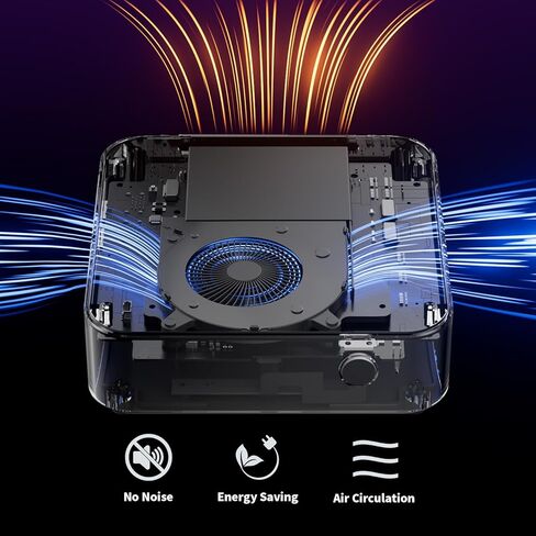 DEMLOQUEST MINI PC N95 MINI COMPUTERS (حتى 3.4 جيجا هرتز) 16GB DDR4 512GB M.2 SSD ، 2*USB C ، 2*HDMI ، 2*USB 3.2 ، LAN المزدوج ، WiFi 6 ، Bluetooth 5.3 ، دعم 4K 60Hz in Kuwait