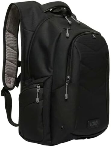 Lole Expandable Backpack with Padded Laptop Sleeve, Bottle Pocket & Emergency Whistle – Made in Vietnam - Black, Black, Regular in Saudi Arabia