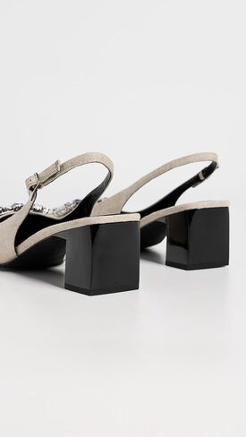 حذاء Tory Burch النسائي جورجيا كريستال Slingback in Kuwait