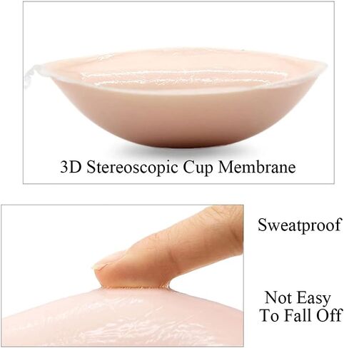 Sticky Adhesive Bras for Women, Backless Push Up Supportive Lightweight for V Shape Breasts in Saudi Arabia