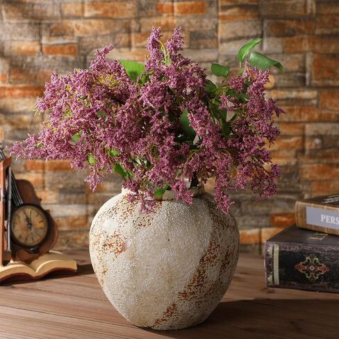 Zeyune 3 Pcs Fall Artificial Berry Stem Faux Berry Picks Branches Fake Plum Stem Sedum Spray DIY Floral Arrangement for Holiday Farmhouse Mantel Harvest Decoration (Purple) in Kuwait