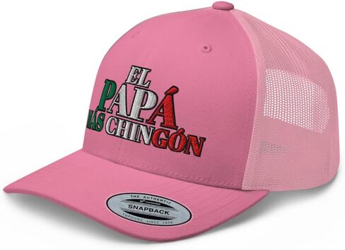NX El Papa Mas Chingon Embroidered Curved Bill Trucker Hat Mid Crown Adjustable Mexican Fathers Day Cap in Saudi Arabia