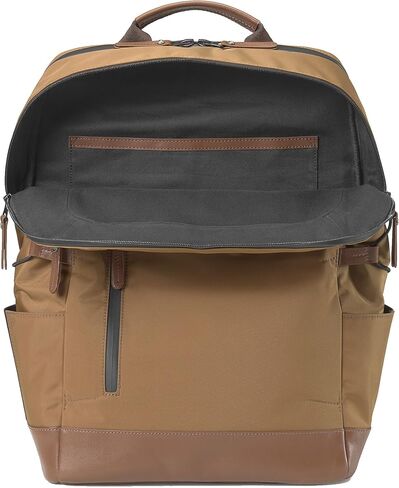 Johnston & Murphy Men's Hudson Waterproof Backpack, Cognac, One Size in Saudi Arabia