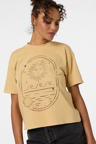 O'NEILL Women's Sun Shell Easy Tee | Soft Cotton Jersey, Front Chest Graphic in Kuwait