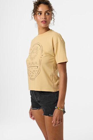 O'NEILL Women's Sun Shell Easy Tee | Soft Cotton Jersey, Front Chest Graphic in Kuwait