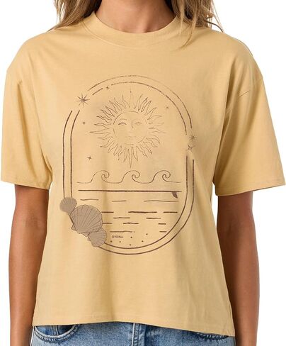 O'NEILL Women's Sun Shell Easy Tee | Soft Cotton Jersey, Front Chest Graphic in Kuwait