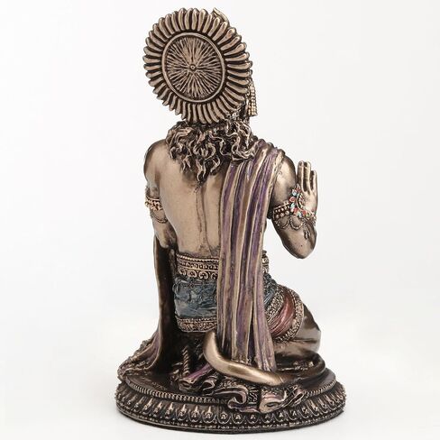 Veronese Design 3 3/4 Inch Hanuman Hindu God of Strength Cold Cast Resin Bronze Finish Sculpture in Kuwait