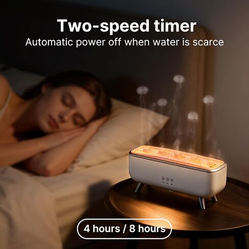 Jellyfish Diffuser Humidifier, Essential Aromatherapy 300ML Ultrasonic Diffuser with Essential Oils. 7 Colors Light Waterless Auto Off with Remote Control for Large Room Office Bedroom in Saudi Arabia