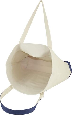 DALIX Monogram Tote Bag Personalized Navy Blue Initial A-Z in Kuwait