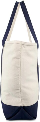 DALIX Monogram Tote Bag Personalized Navy Blue Initial A-Z in Kuwait
