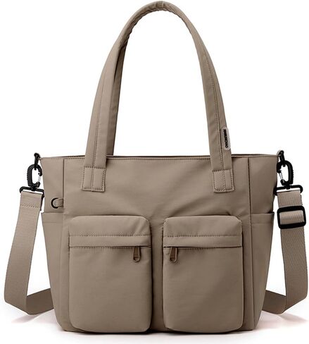 Tote Bag for Women, Puffy Travel Tote Shoulder Handbag, Crossbody Purses for Work College Teacher Daily Use B1003 in Saudi Arabia