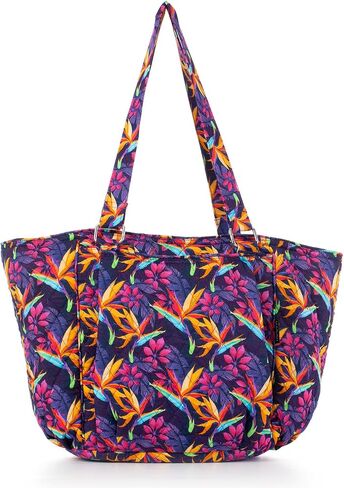 Floral Print Women's Tote Bag, Lightweight Shoulder Bag, Multi Pockets Large Capacity Casual Purse for Daily Commute & Travel in Saudi Arabia