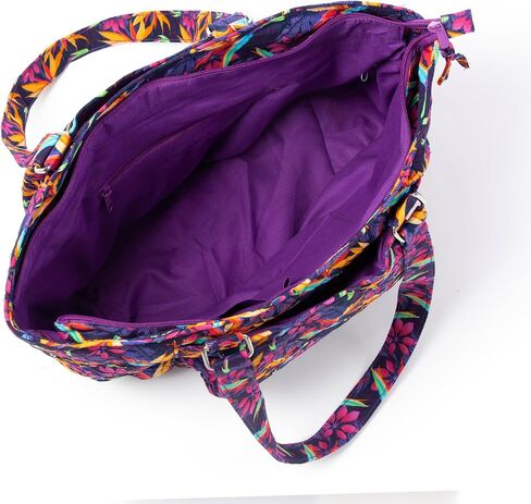 Floral Print Women's Tote Bag, Lightweight Shoulder Bag, Multi Pockets Large Capacity Casual Purse for Daily Commute & Travel in Saudi Arabia