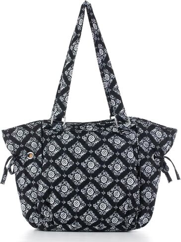 Floral Print Women's Tote Bag, Lightweight Shoulder Bag, Multi Pockets Large Capacity Casual Purse for Daily Commute & Travel in Saudi Arabia