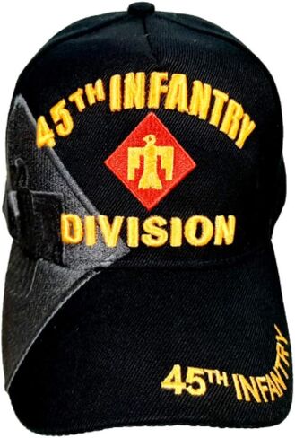 45th Infantry Division Ball Cap Hat Black Embroidered Acrylic Army H8 in Saudi Arabia