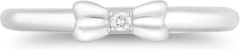 Jewelili Enchanted Disney Fine Jewelry Sterling Silver and 10K Rose Gold with Red Garnet and Diamond Accent Snow White Duo Ring in Kuwait