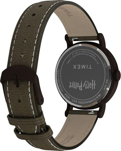 ساعة Timex للجنسين Harry Potter x Weekender Sorting Hat 37 ملم - حافظة خضراء من قطعتين سريعة الإصدار بقرص أخضر بلون برونزي in Kuwait