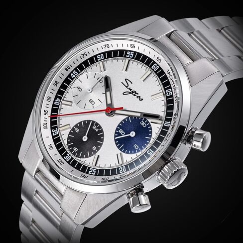 Sugess Chrono Hertiage S465.TE.S ST1903 Mechanical Chronograph Mens Wrist Pilot Watch Seagull 1963 in Saudi Arabia